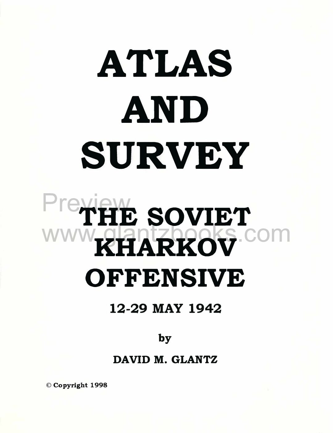 A-015 Atlas and Survey, The Soviet Khar’kov Offensive, 12-29 May 1942 - Image 4